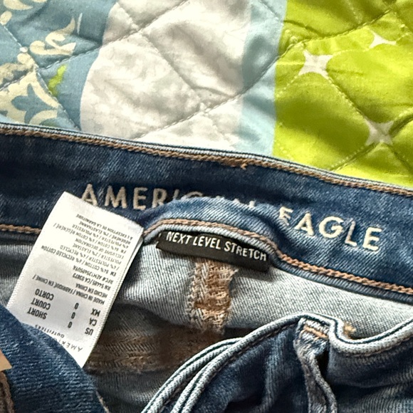 American Eagle Outfitters Ripped Blue Skinny Jeans - Picture 2 of 3